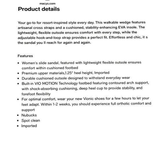 Vionic Uptown Sunset Slide Sandals. Ivory - Picture 9 of 9